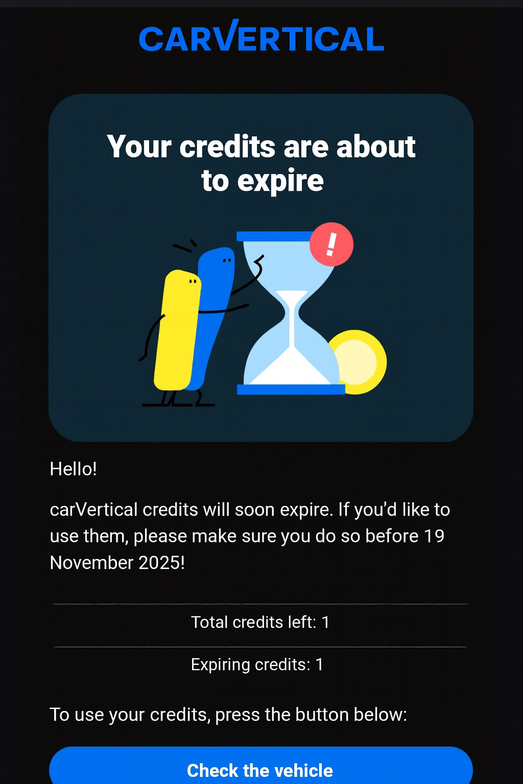 Lifetime Credits - Never Expire